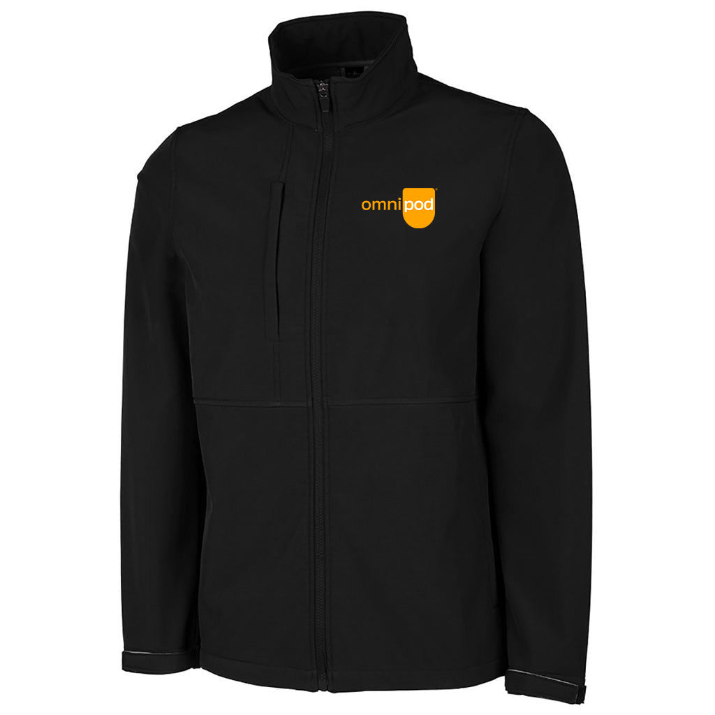 Omnipod Charles River Men's Black Supreme Soft Shell Jacket