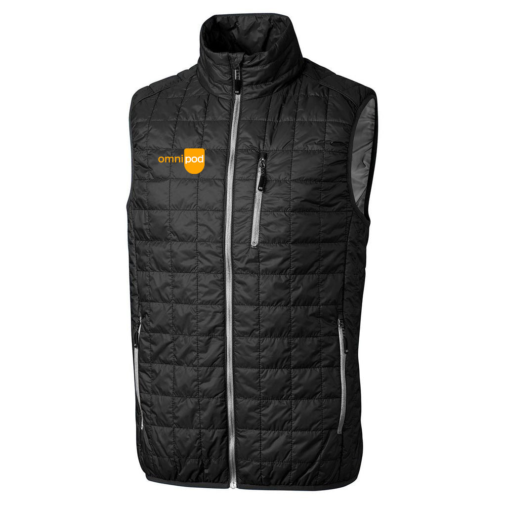Omnipod Cutter & Buck Men's Black Rainier Vest