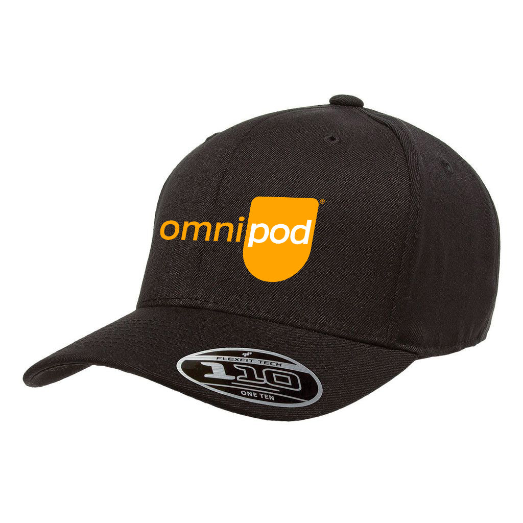 Omnipod Flexfit Black Cool/Dry Pro-Formance Cap