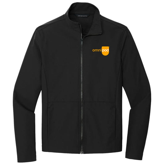 Omnipod Mercer+Mettle Men's Deep Black Faille Soft Shell