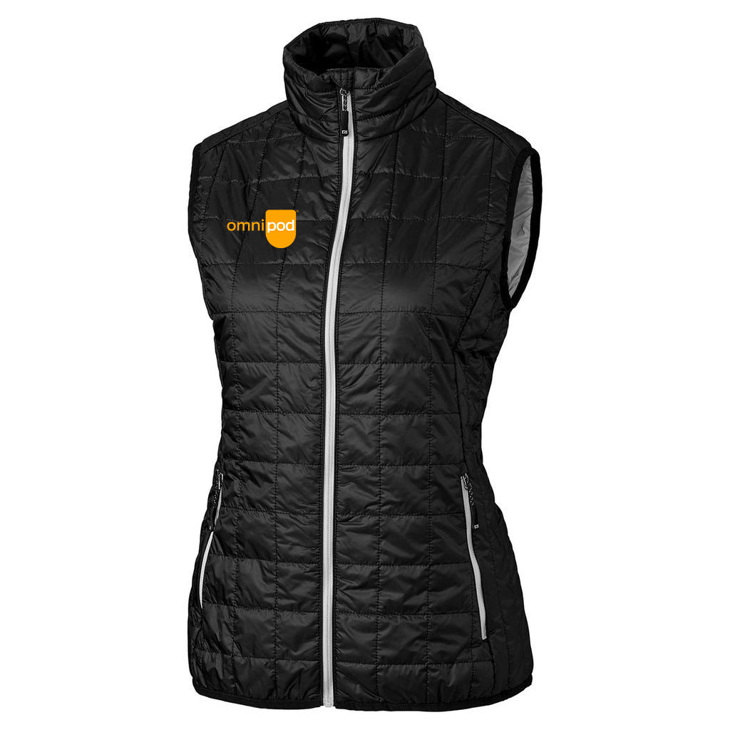 Omnipod Cutter & Buck Women's Black Rainier Vest