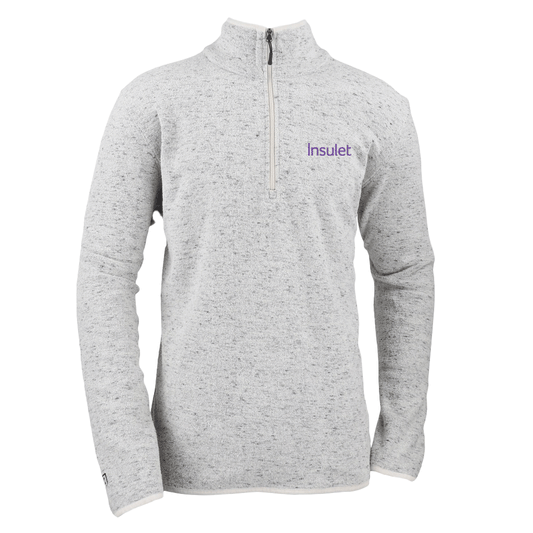 Zusa Men's Oatmeal Heather Chilly Fleece Quarter Zip