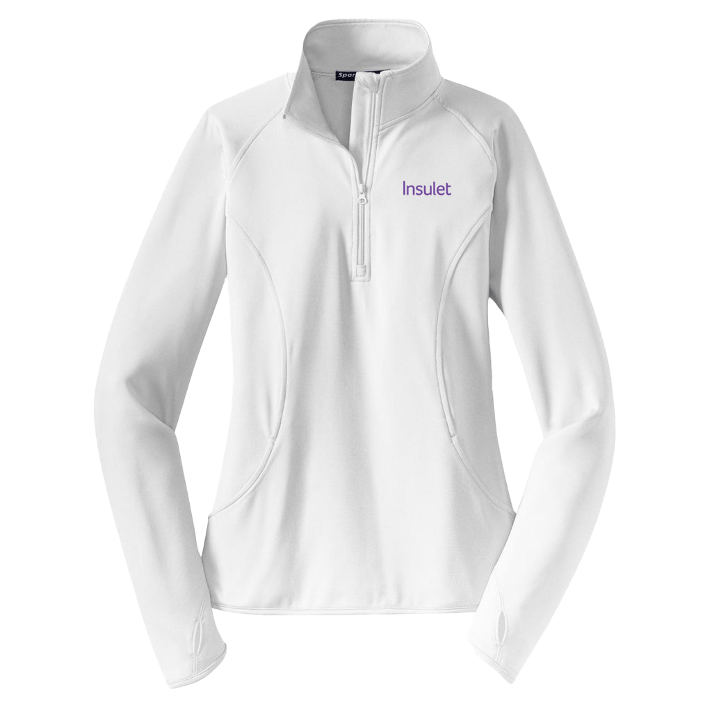 Sport-Tek Women's Sport-Wick Stretch 1/4-Zip Pullover