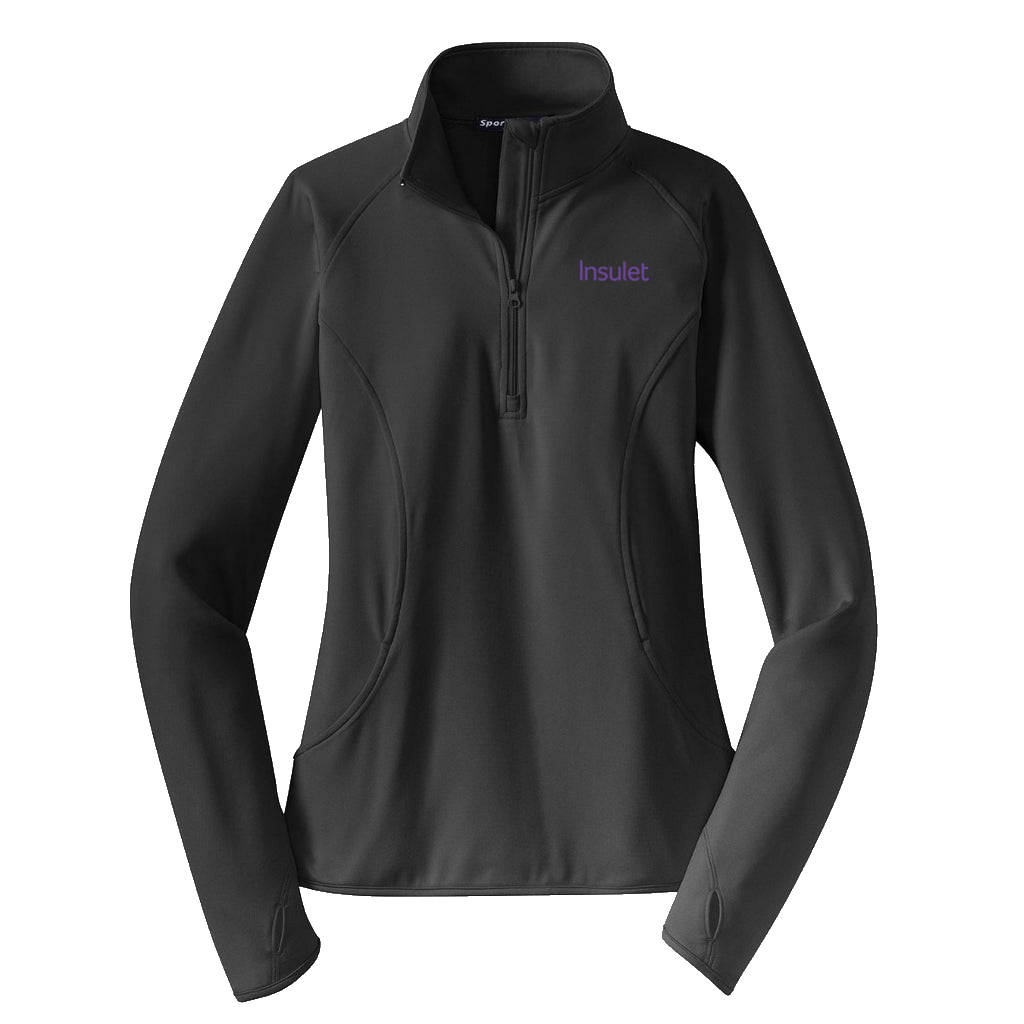 Sport-Tek Women's Sport-Wick Stretch 1/4-Zip Pullover